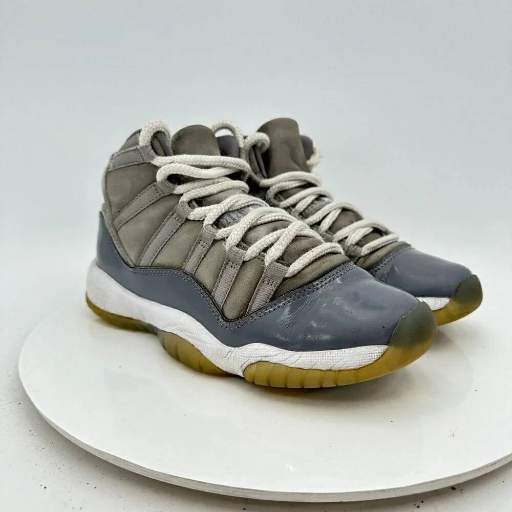 Nike Air Jordan 11 Youth Size 4Y Women 5.5 378038-005 Cool Grey Training Shoes